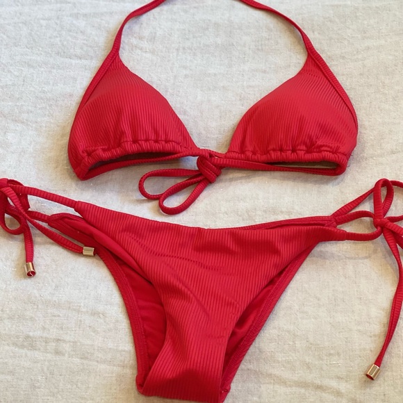 Red string Bikini Set - Picture 2 of 4